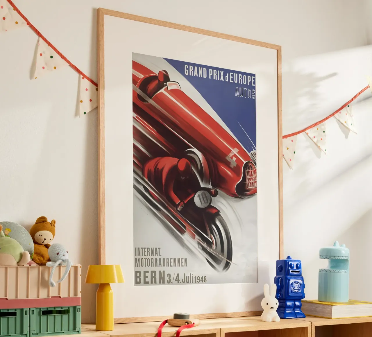 Gran Premio d'Europa Berna poster con telaio in legno da AUTOSHOOT