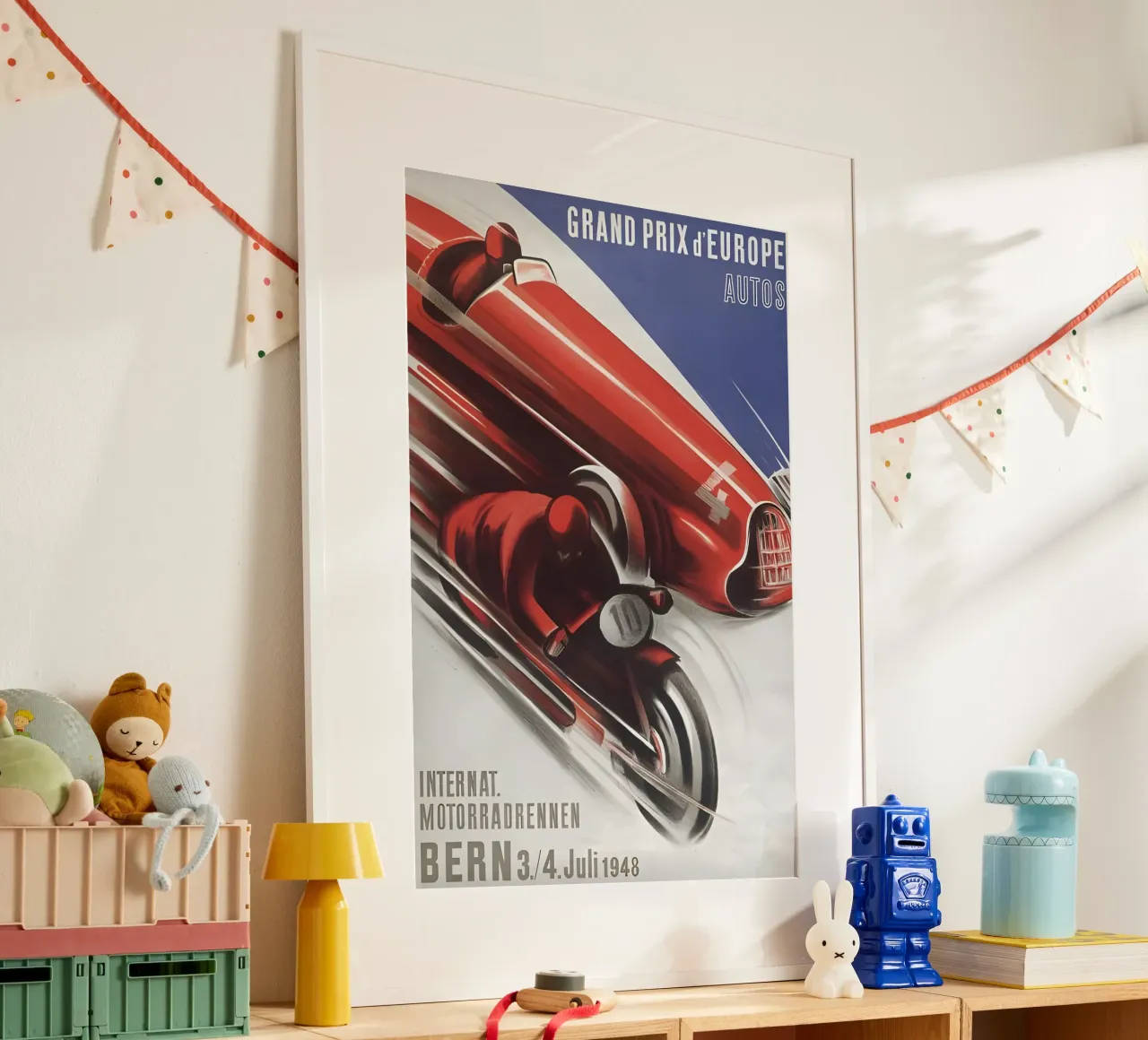 Gran Premio d'Europa Berna poster con telaio in legno da AUTOSHOOT