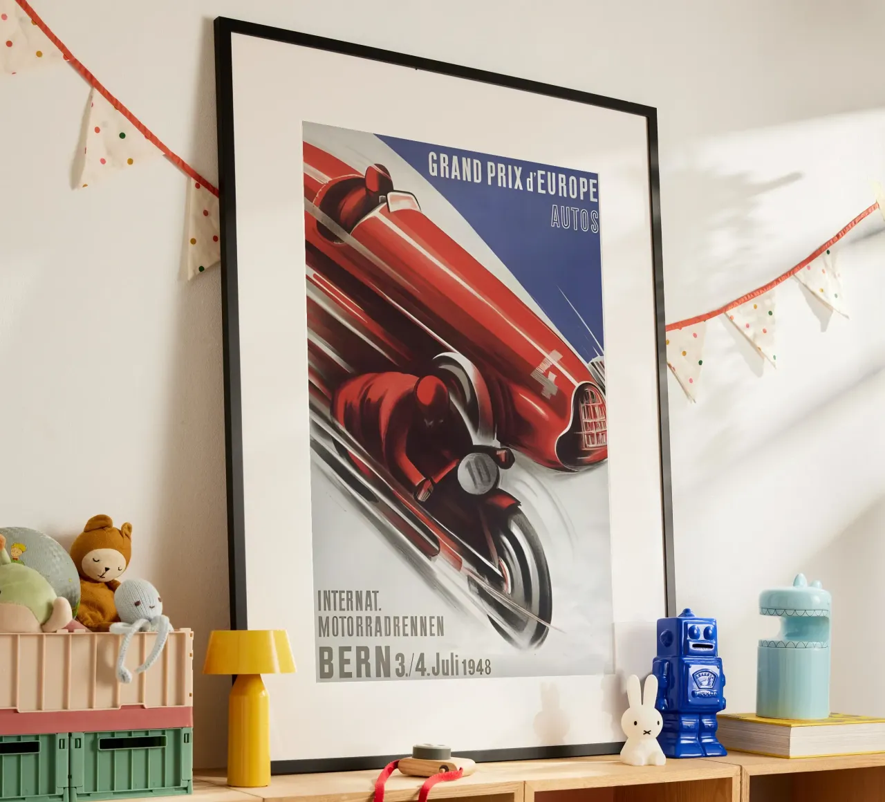Gran Premio d'Europa Berna poster con telaio in legno da AUTOSHOOT
