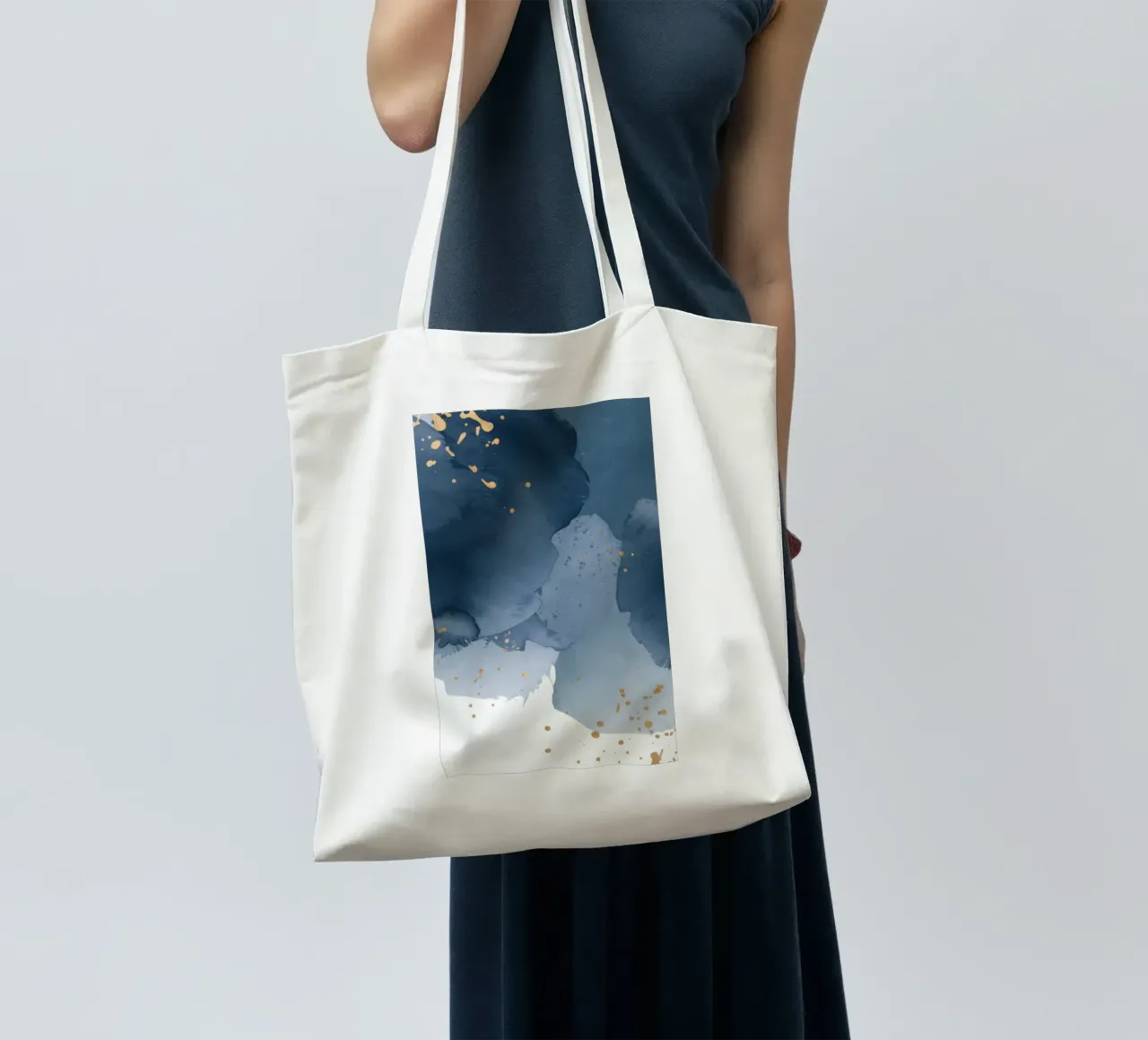 Blue Mist Memory tote bag by Monarch Arc