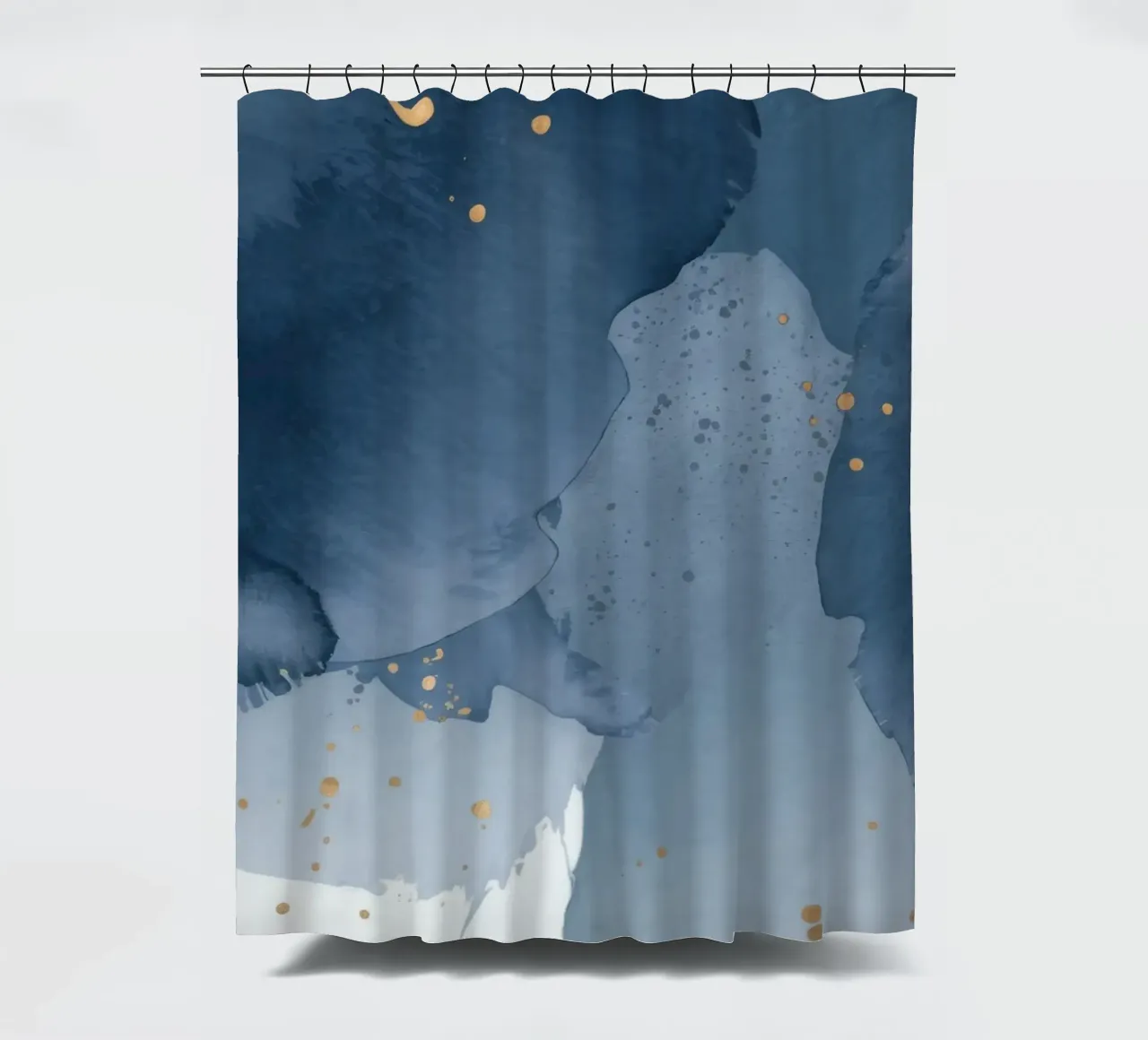 Blue Mist Memory shower curtain by Monarch Arc