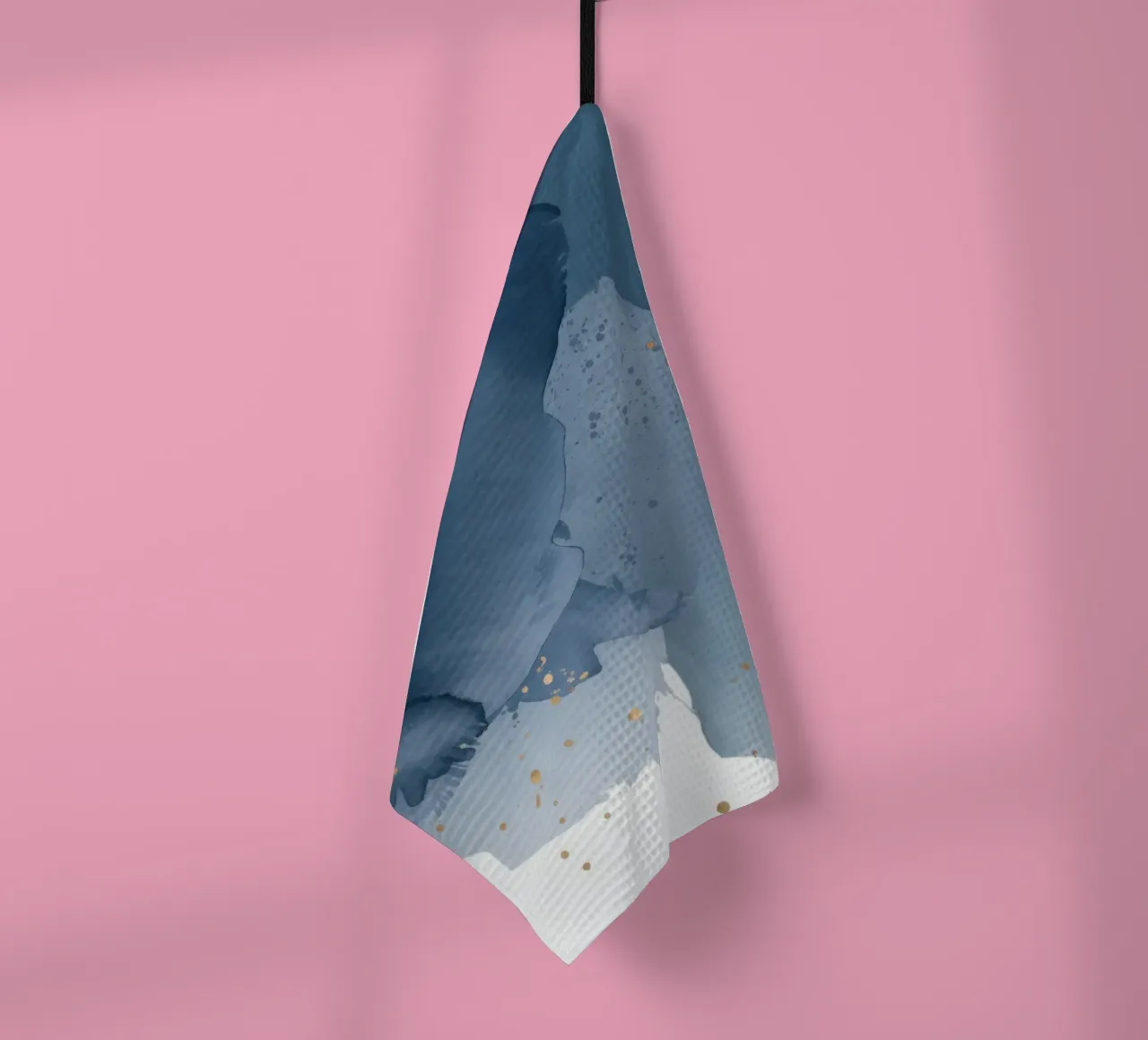 Blue Mist Memory tea towel by Monarch Arc