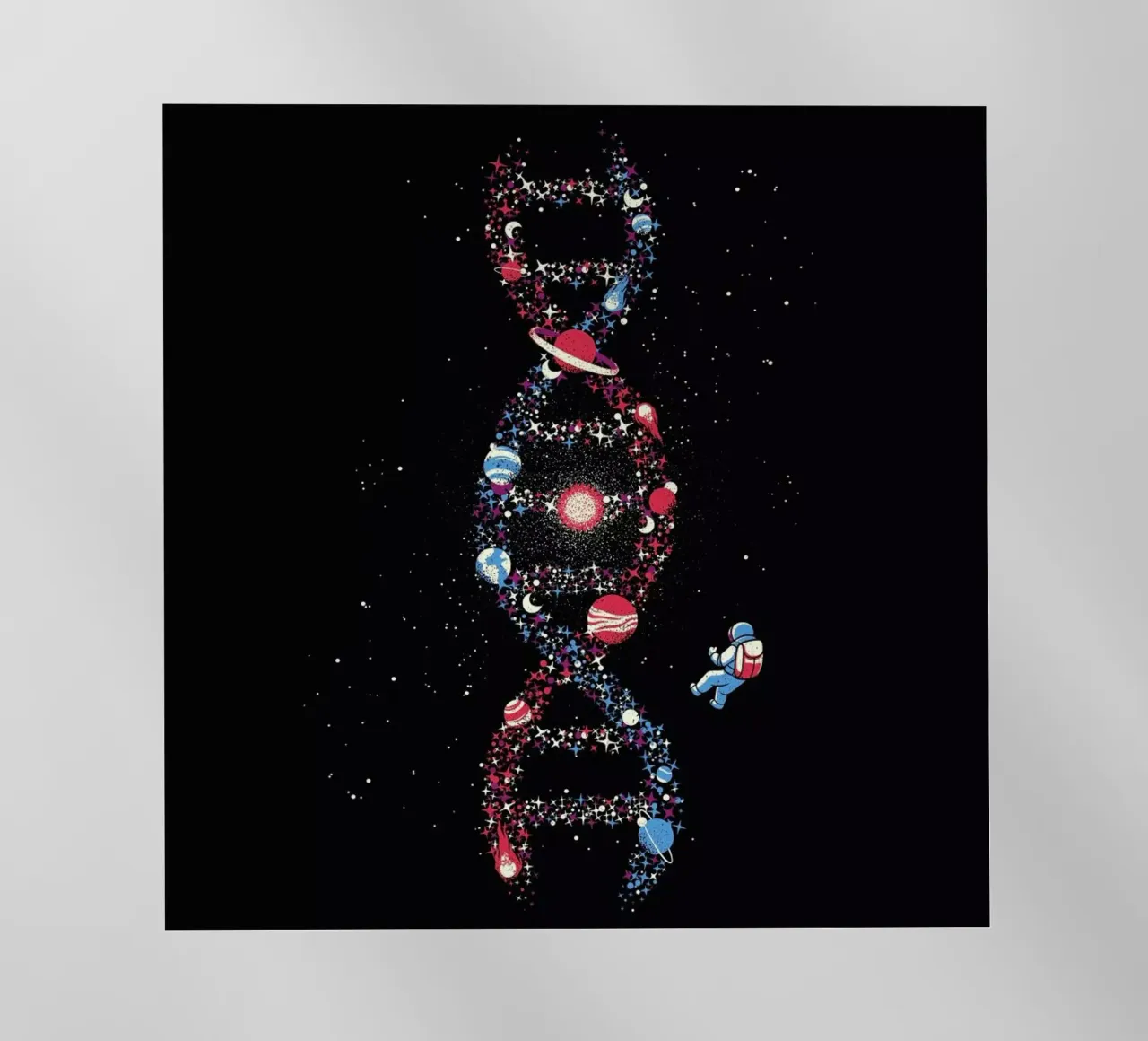 Dna Astronaut Galaxy We Are Stardust pellicola backlit da Tobe Fonseca