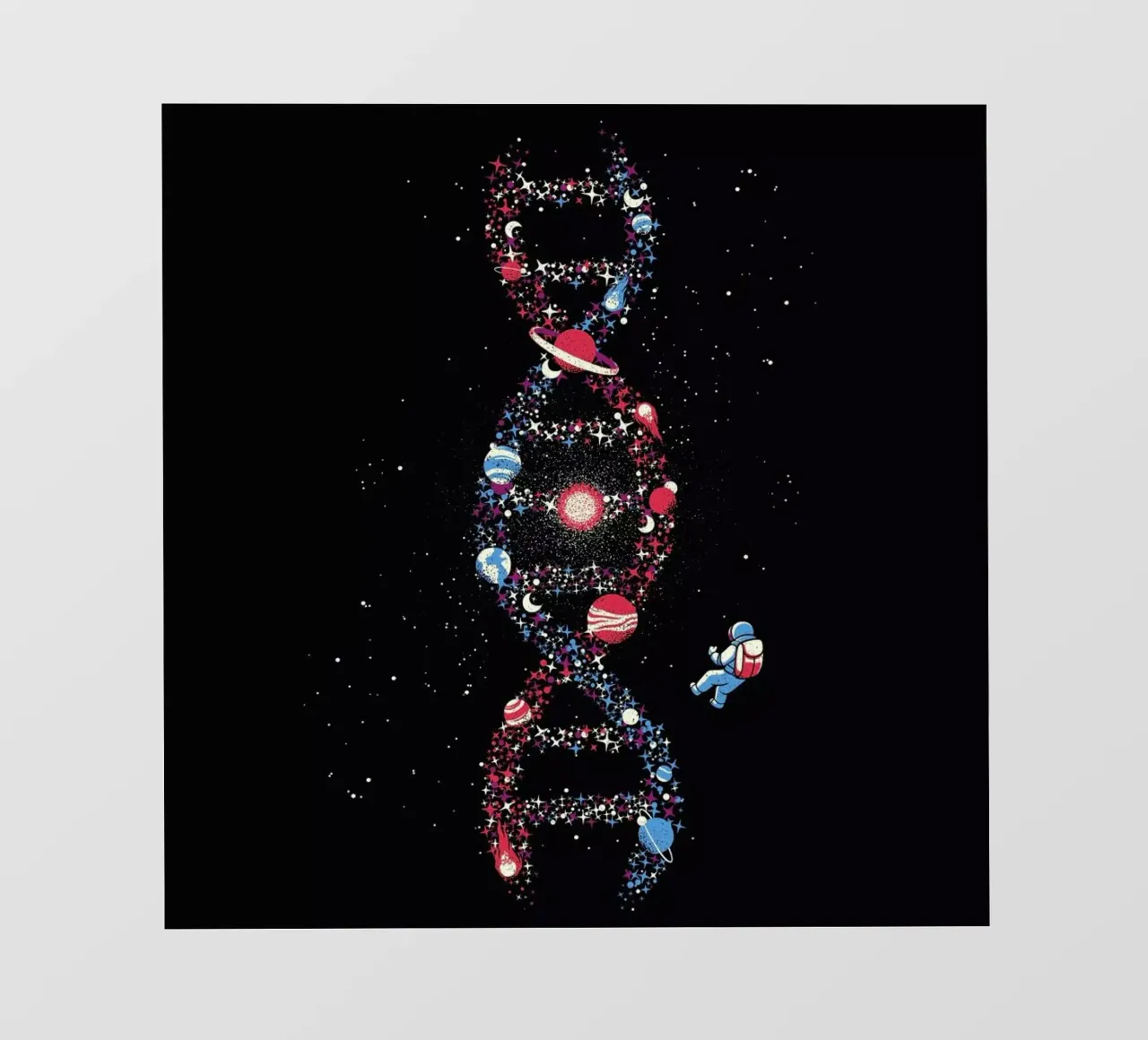 Dna Astronaut Galaxy We Are Stardust pellicola backlit da Tobe Fonseca