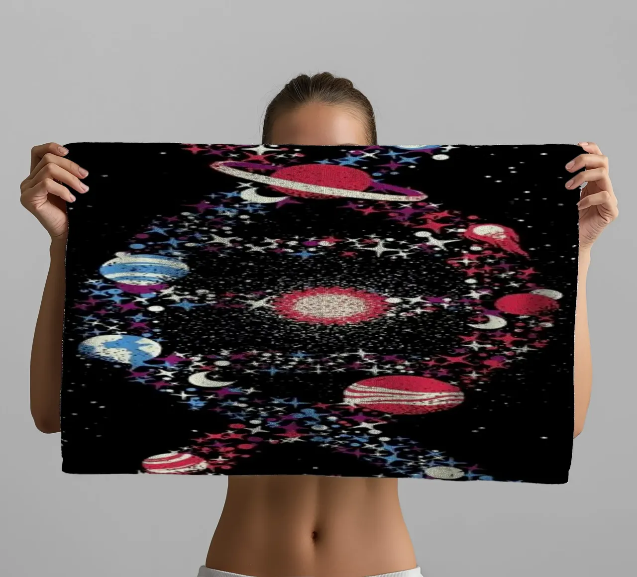 Dna Astronaut Galaxy We Are Stardust asciugamano da bagno da Tobe Fonseca