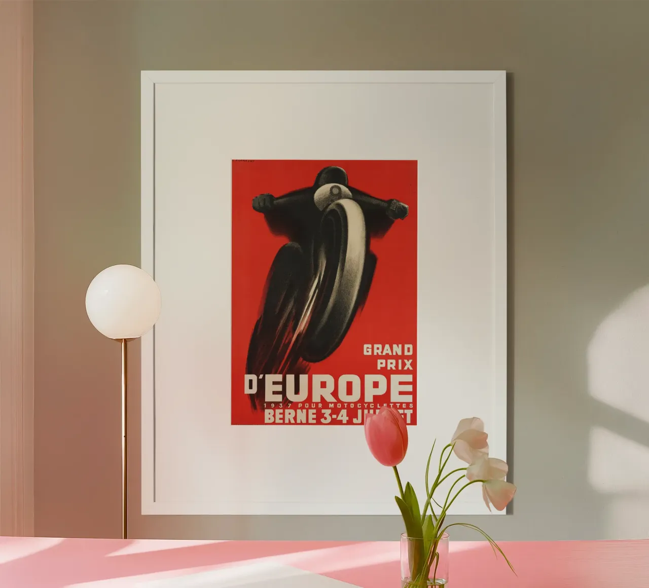 Gran Premio d'Europa Berna poster con telaio in legno da AUTOSHOOT