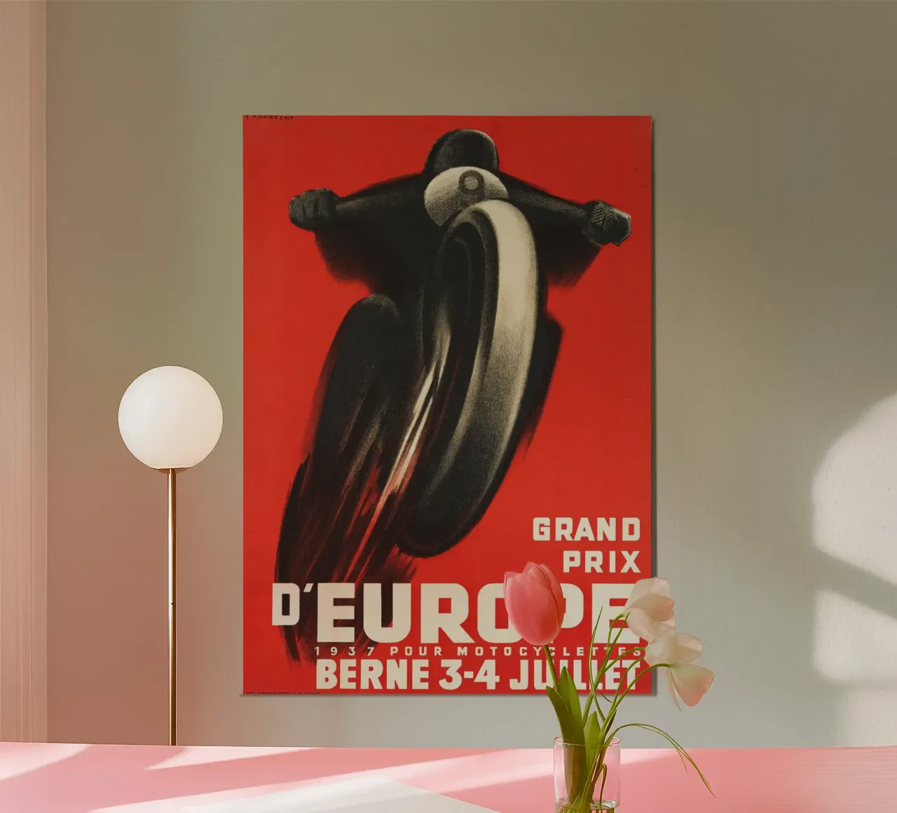 Gran Premio d'Europa Berna poster con telaio in legno da AUTOSHOOT