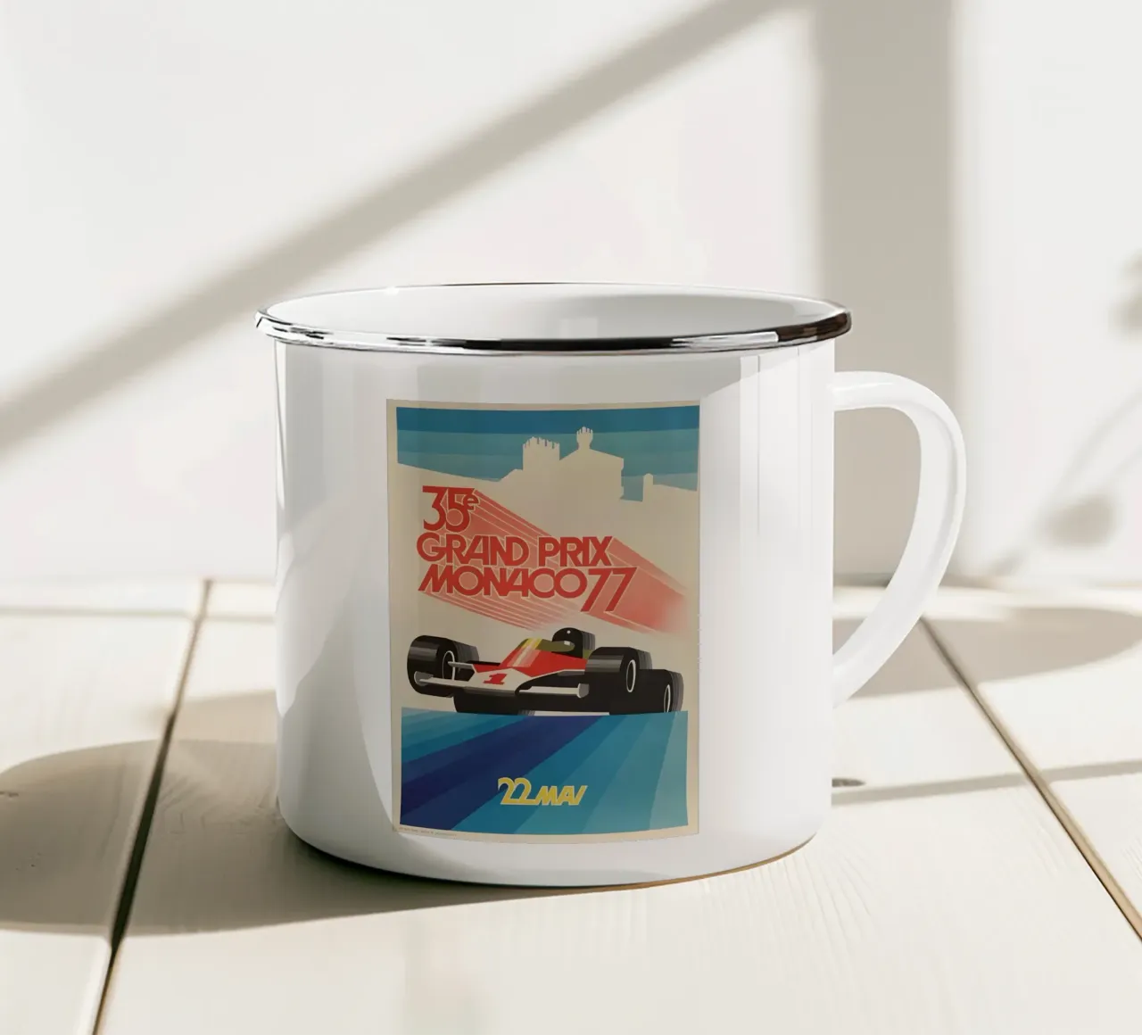 Gran Premio di Monaco77 tazza in smalto da AUTOSHOOT
