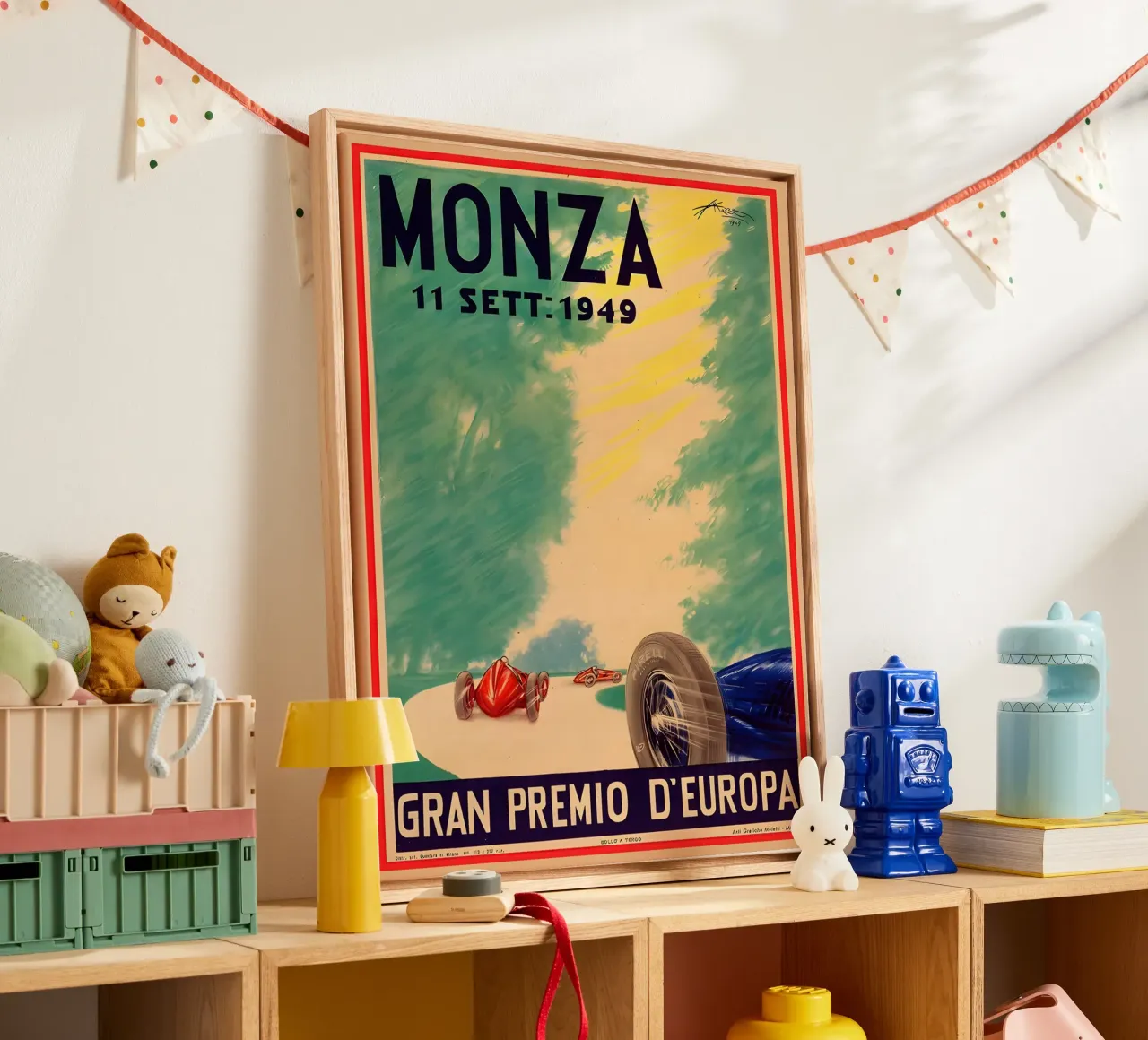 Monza Grand Premio d'Europe tela con Cornice a cassetta da AUTOSHOOT