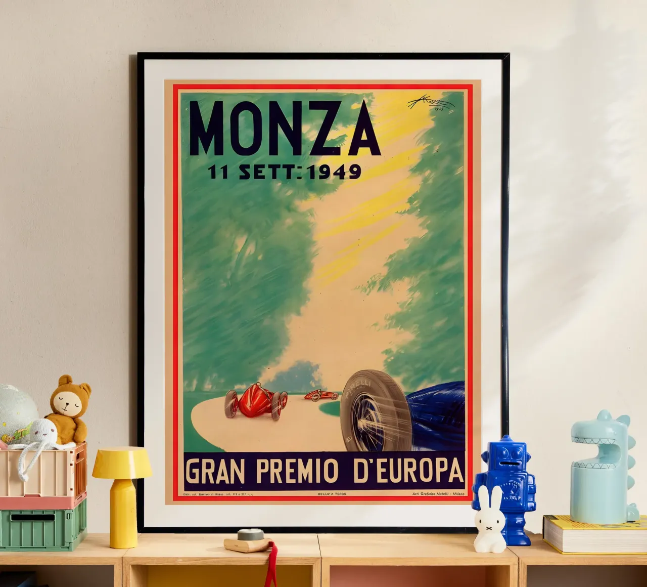 Monza Grand Premio d'Europe poster con telaio in plastica da AUTOSHOOT