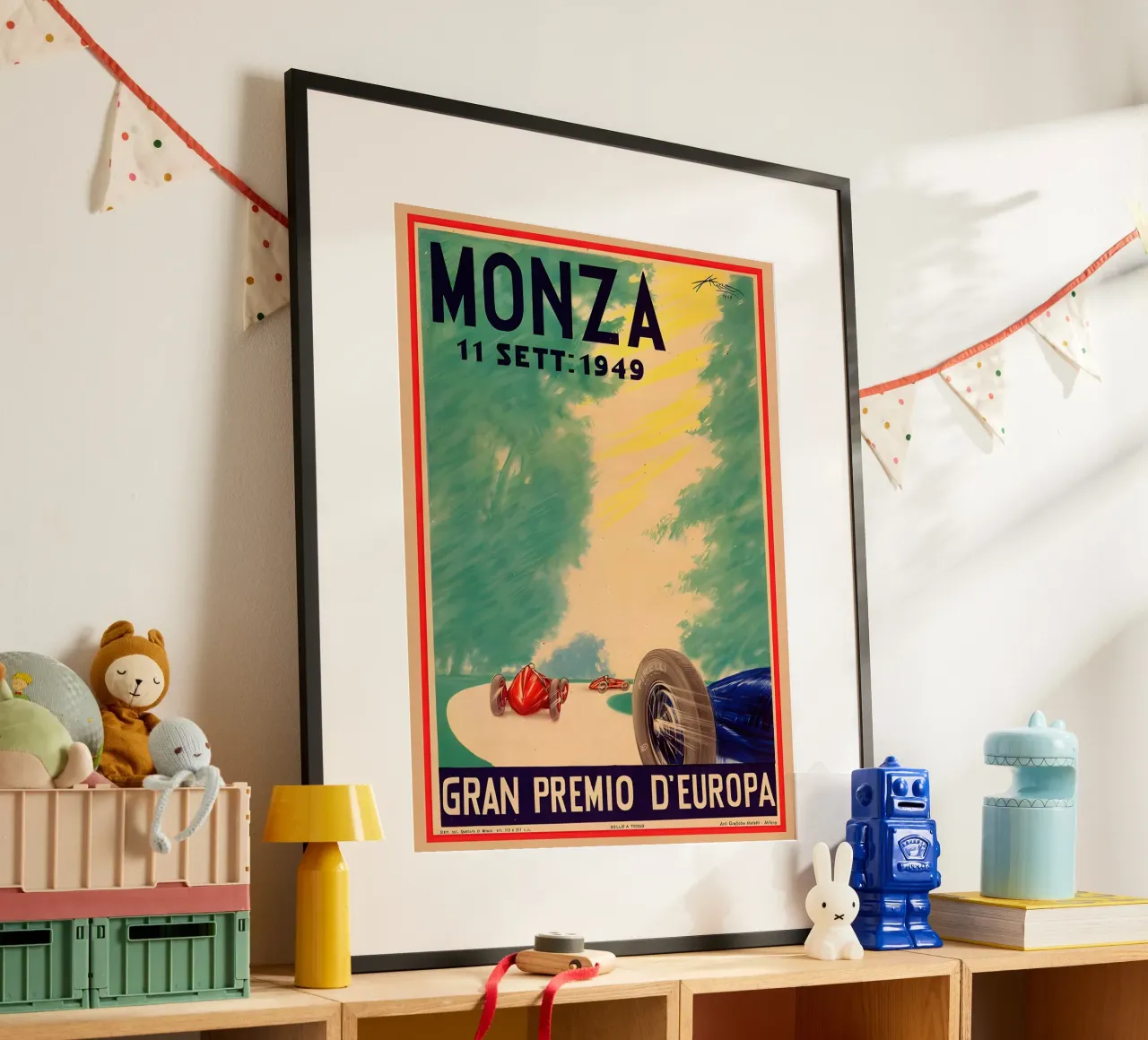 Monza Grand Premio d'Europe poster con telaio in plastica da AUTOSHOOT