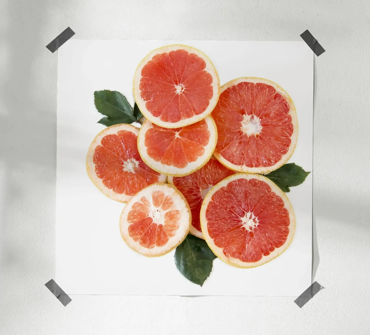 Grapefruit & Rosen Hahnemühle von PhotoVibe Decor