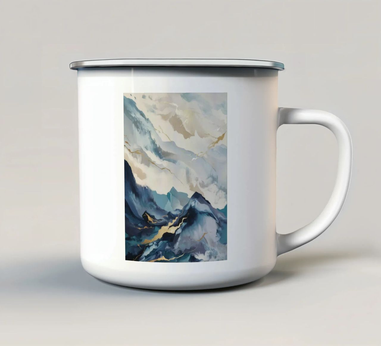 Impennata del crinale celeste tazza in smalto da Monarch Arc