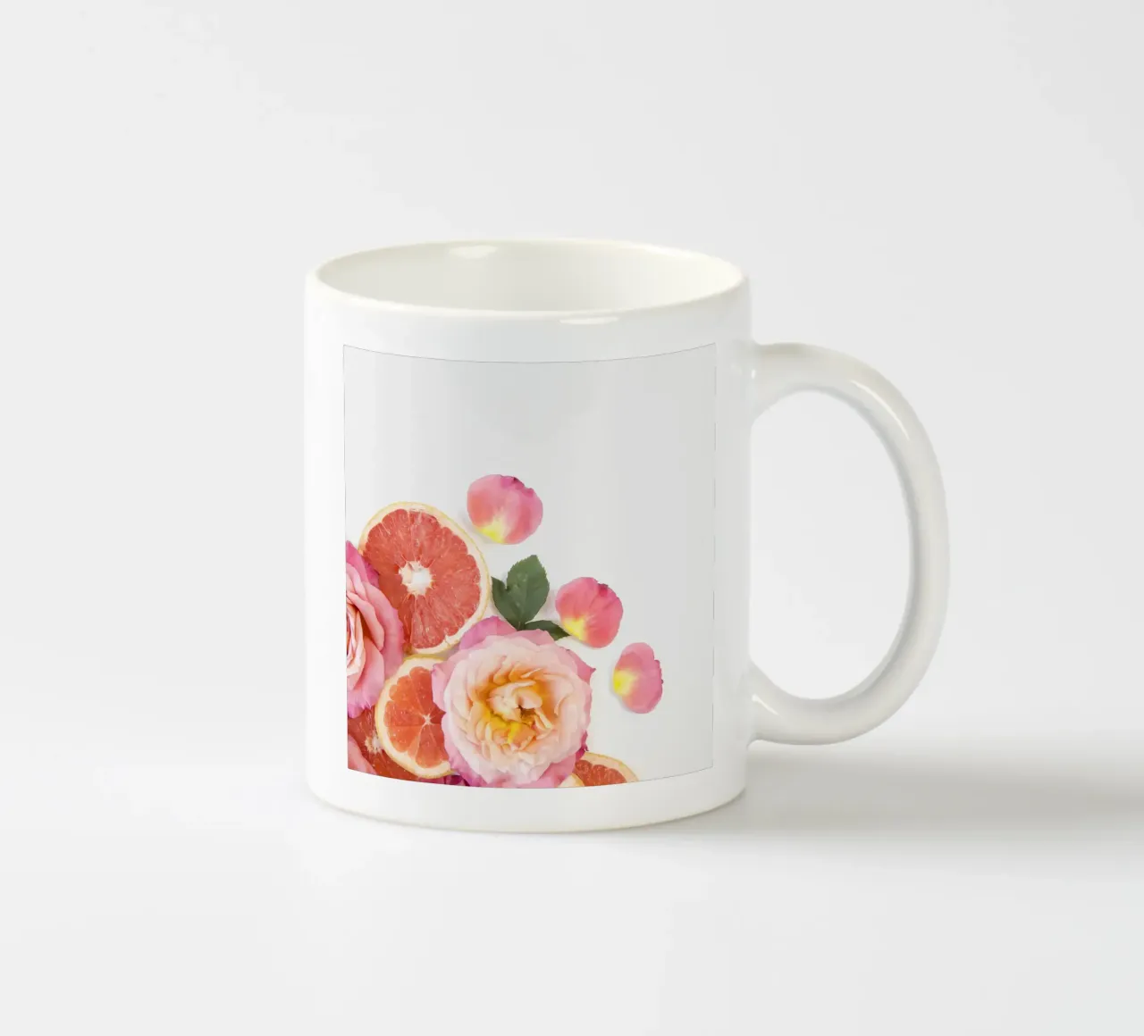 Pompelmo e rose tazza in ceramica da PhotoVibe Decor