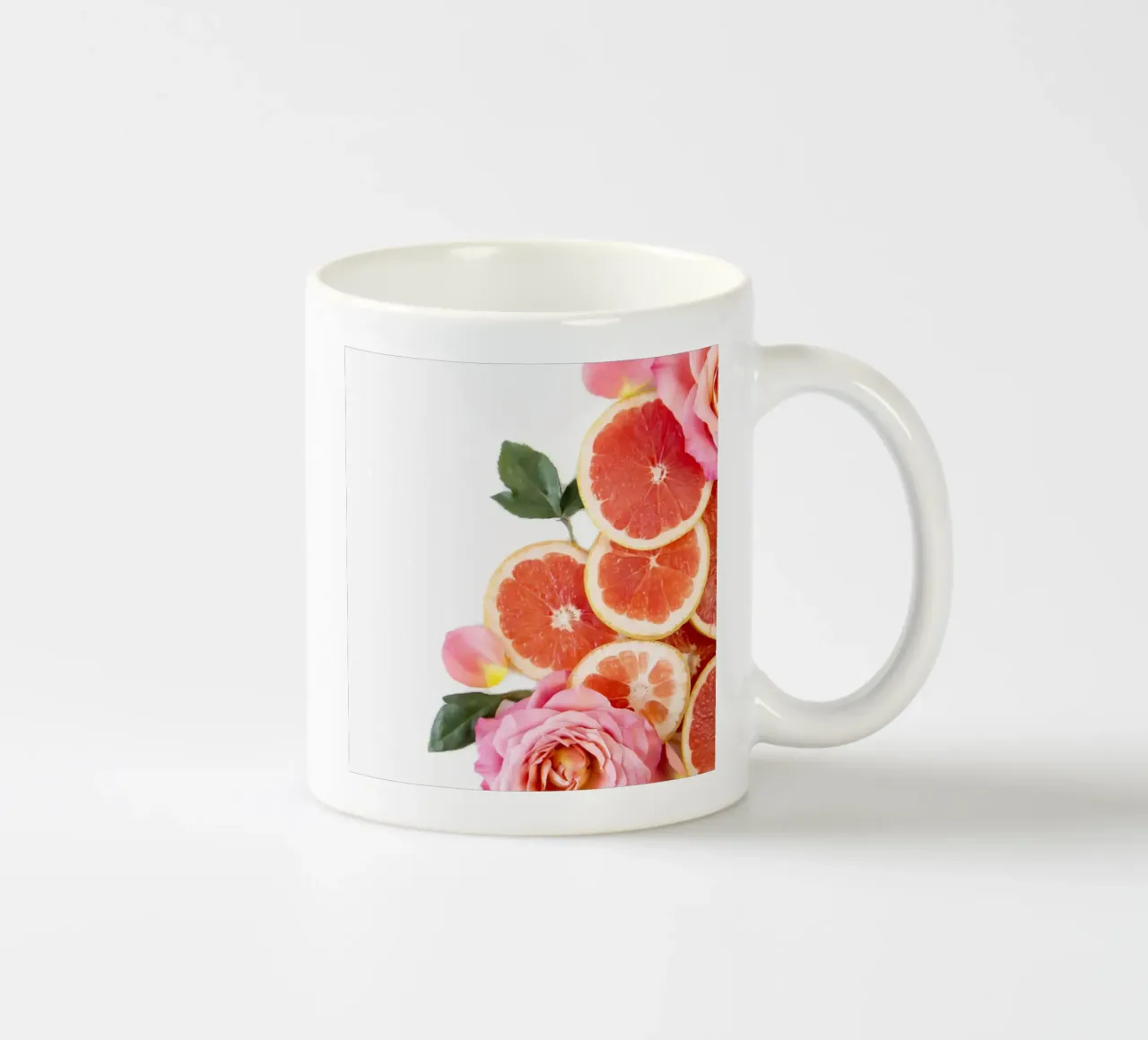 Pompelmo e rose tazza in ceramica da PhotoVibe Decor