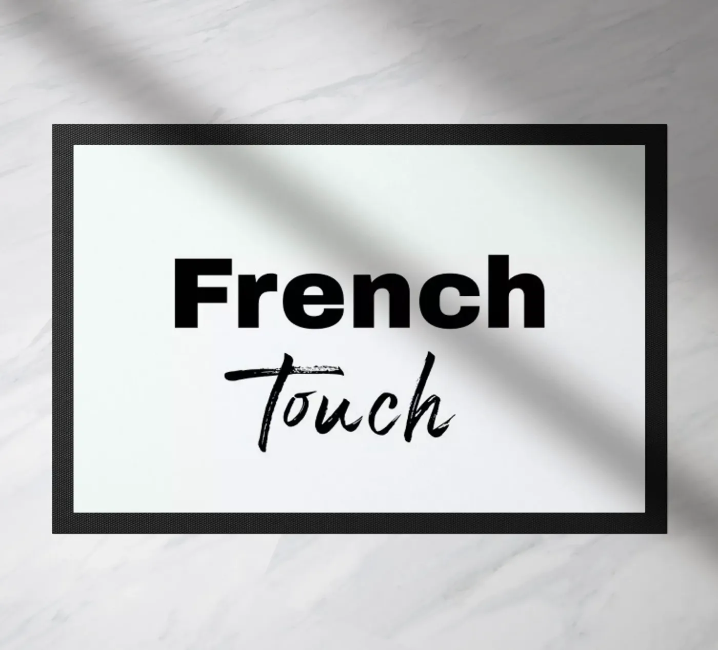 French touch deurmat van typed