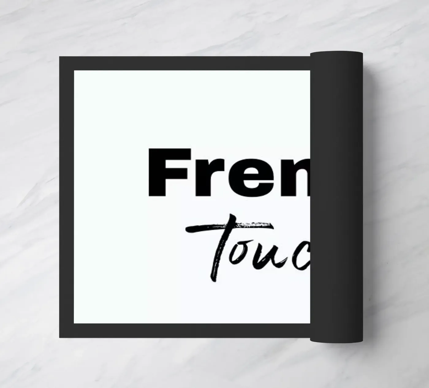 French touch deurmat van typed