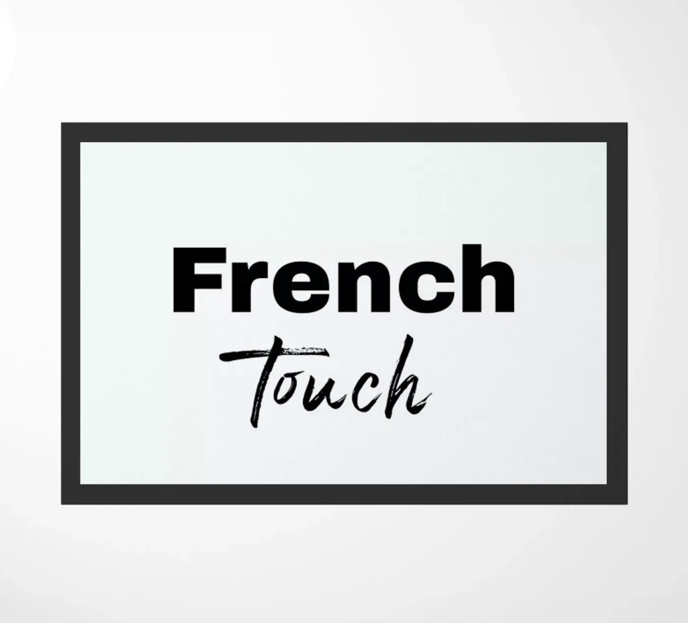 French touch deurmat van typed