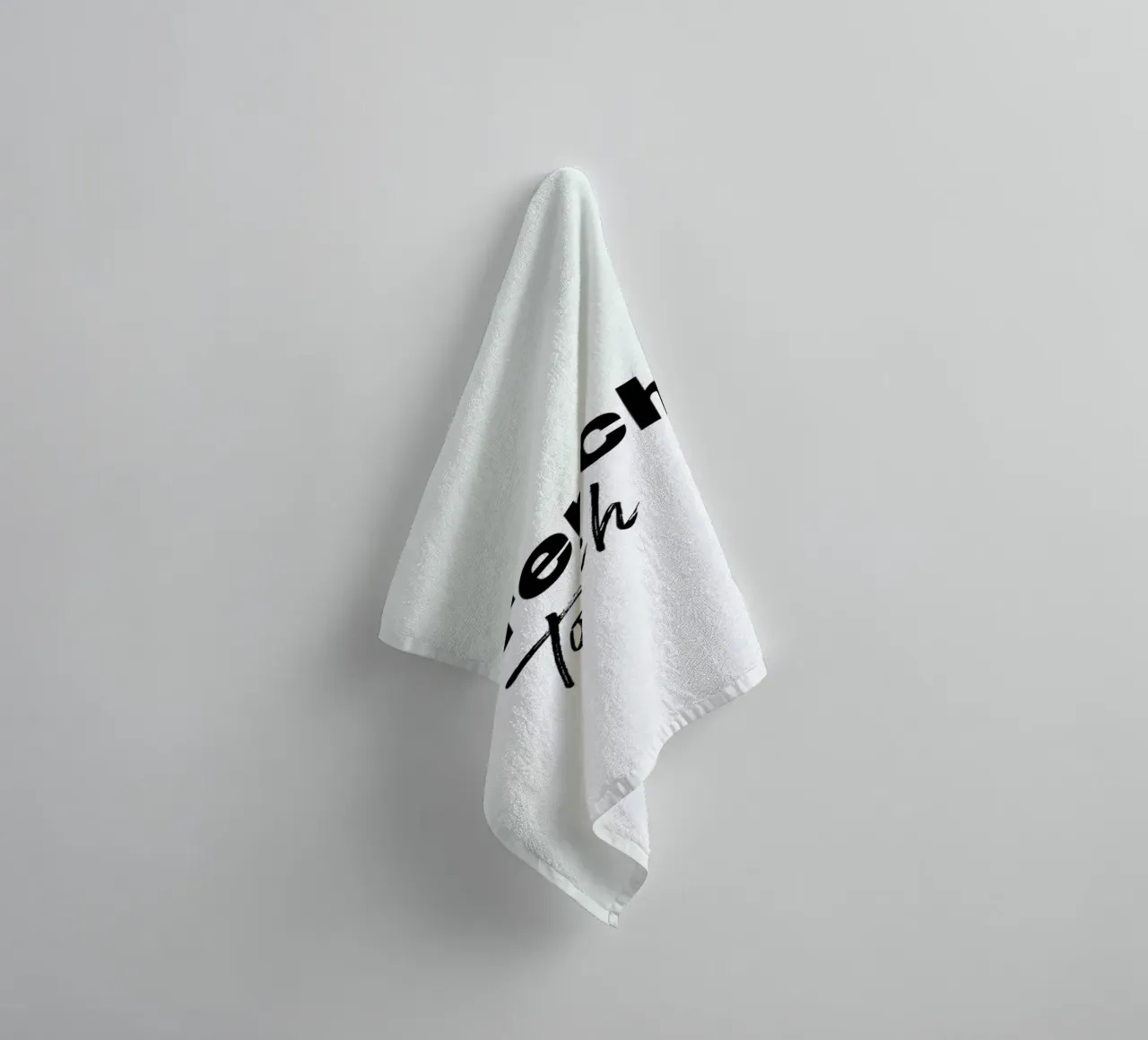 French touch asciugamano da bagno da typed
