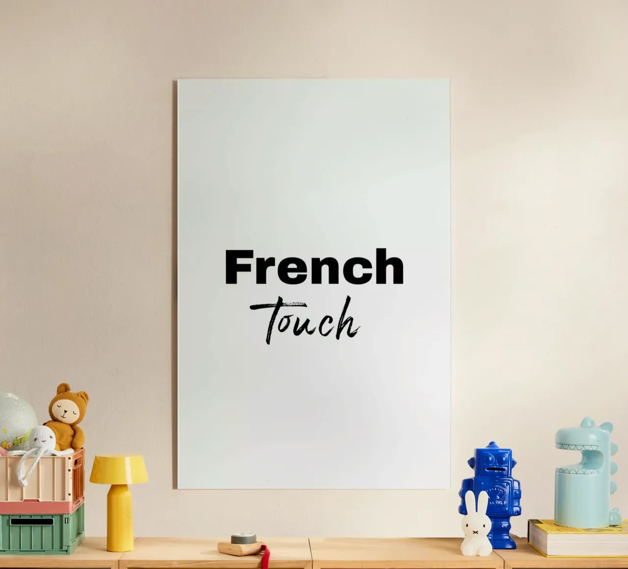 French touch plexiglass da typed