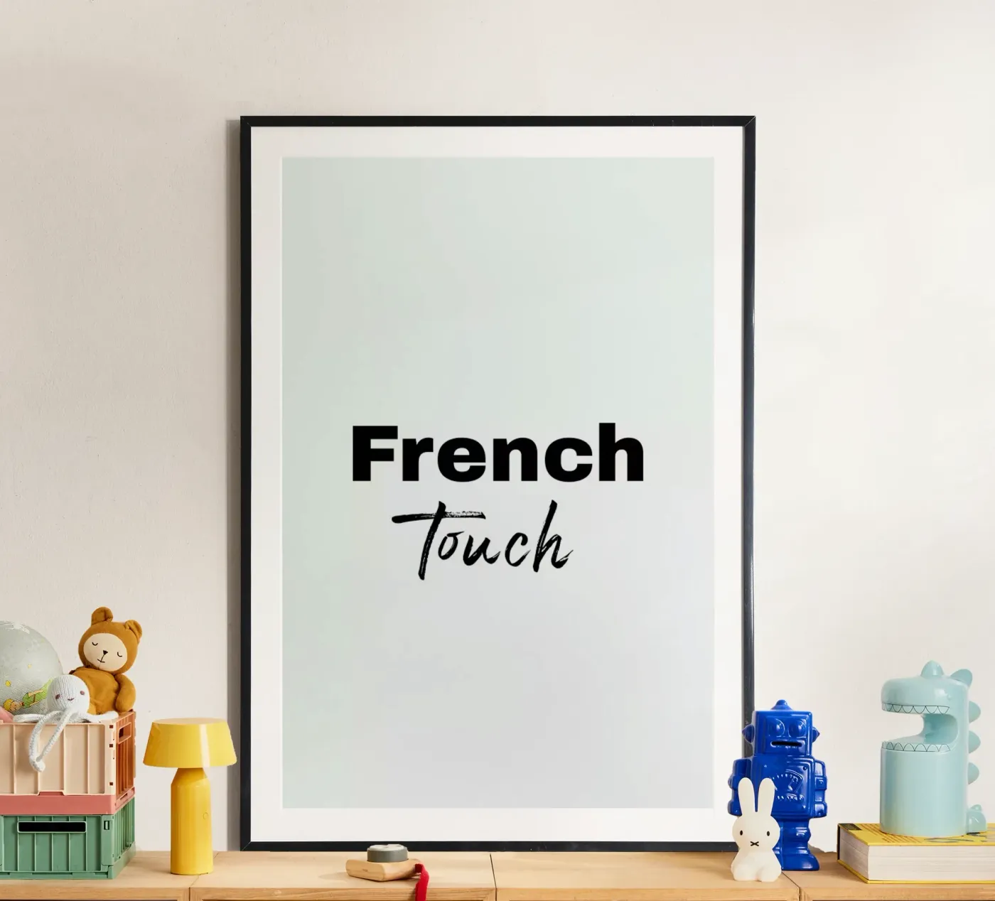 French touch poster by typed