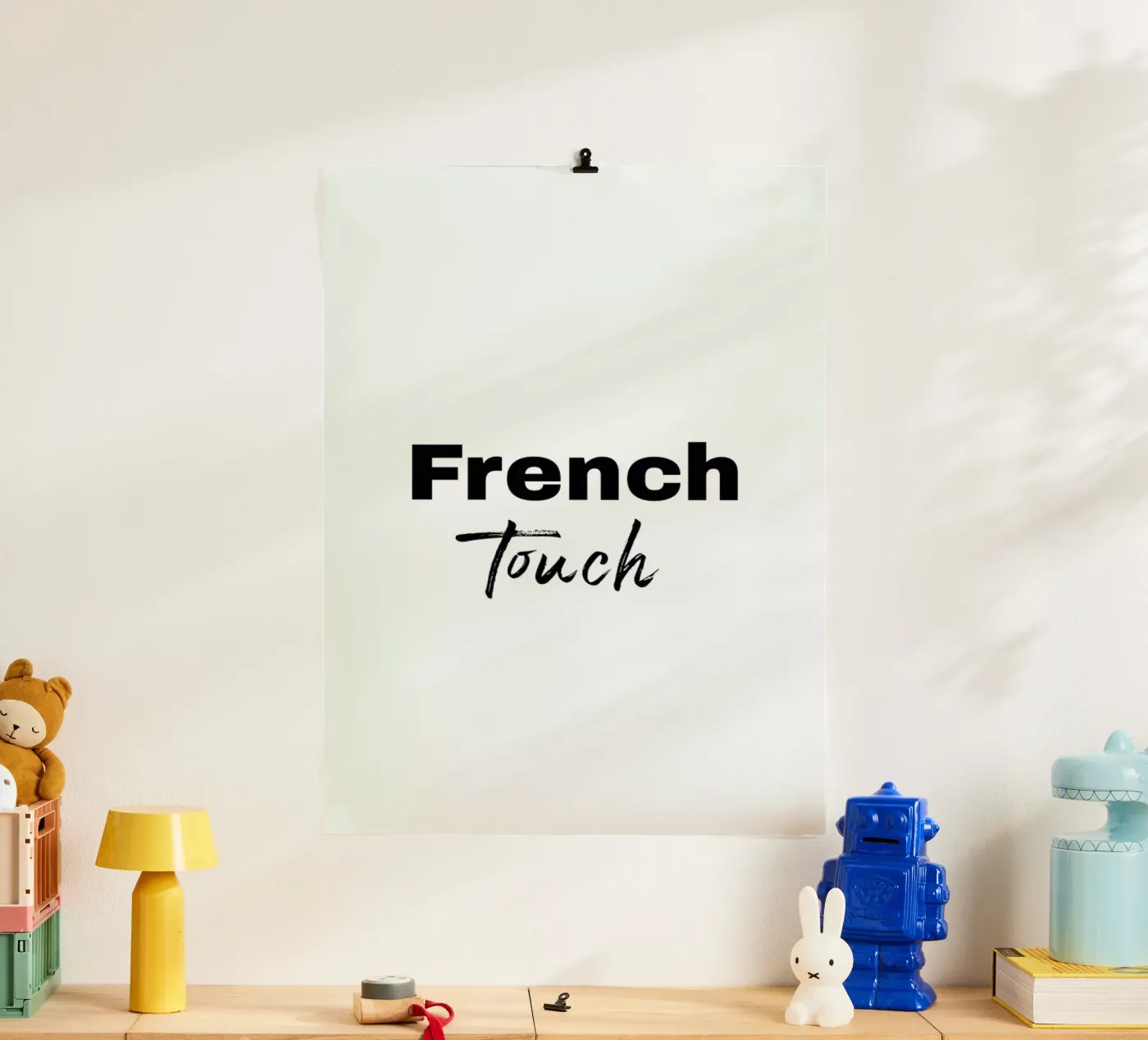 French touch poster by typed