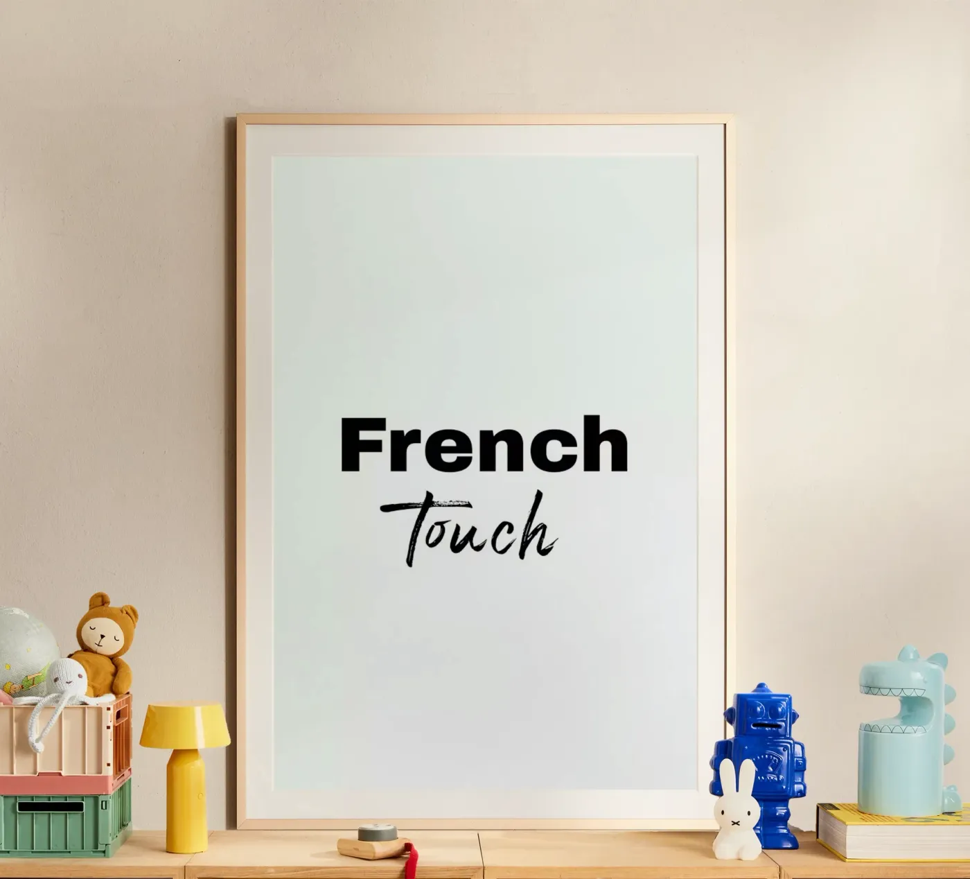 French touch poster by typed