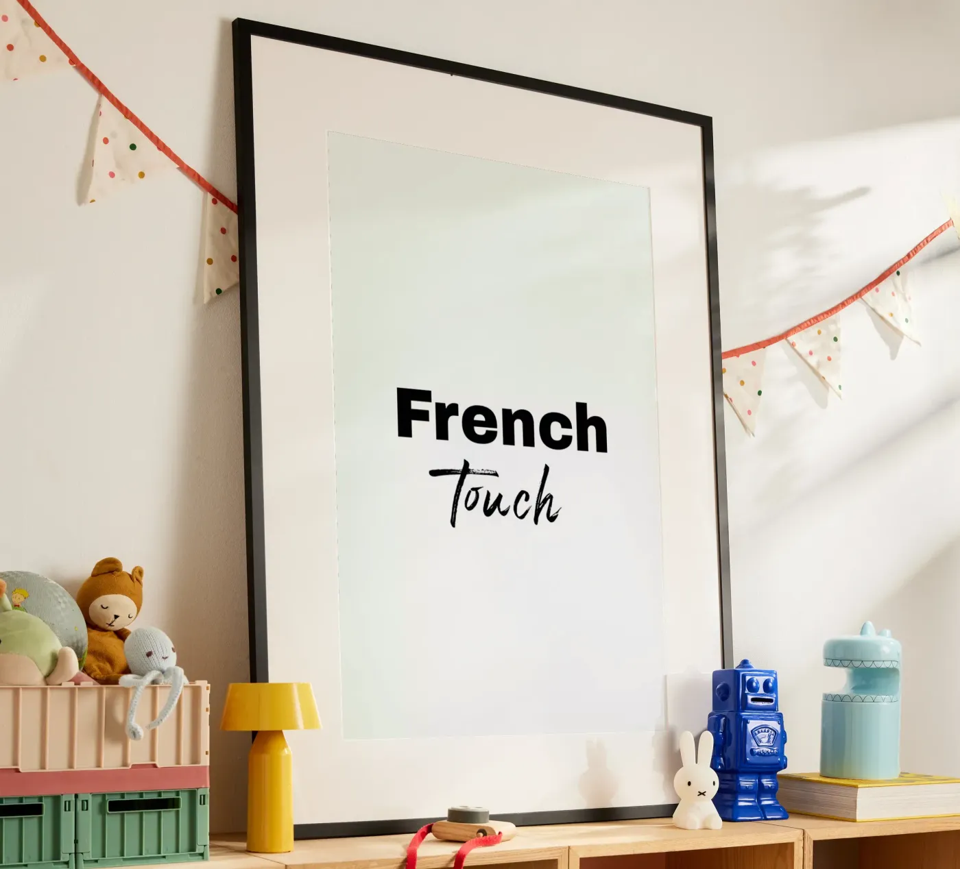 French touch poster by typed