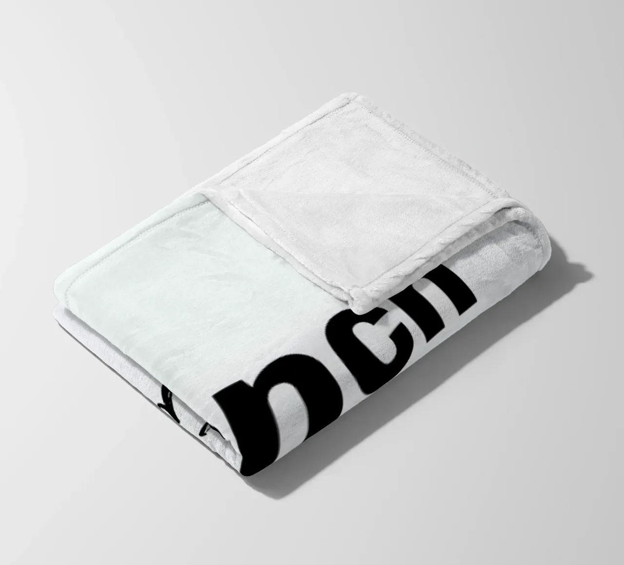 French touch fleece blanket by typed