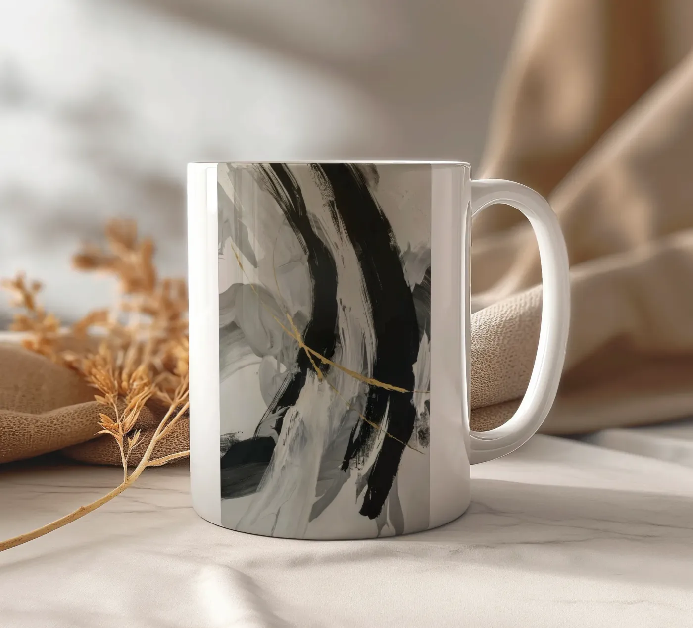 Void Echo Crescendo ceramic mug by Monarch Arc
