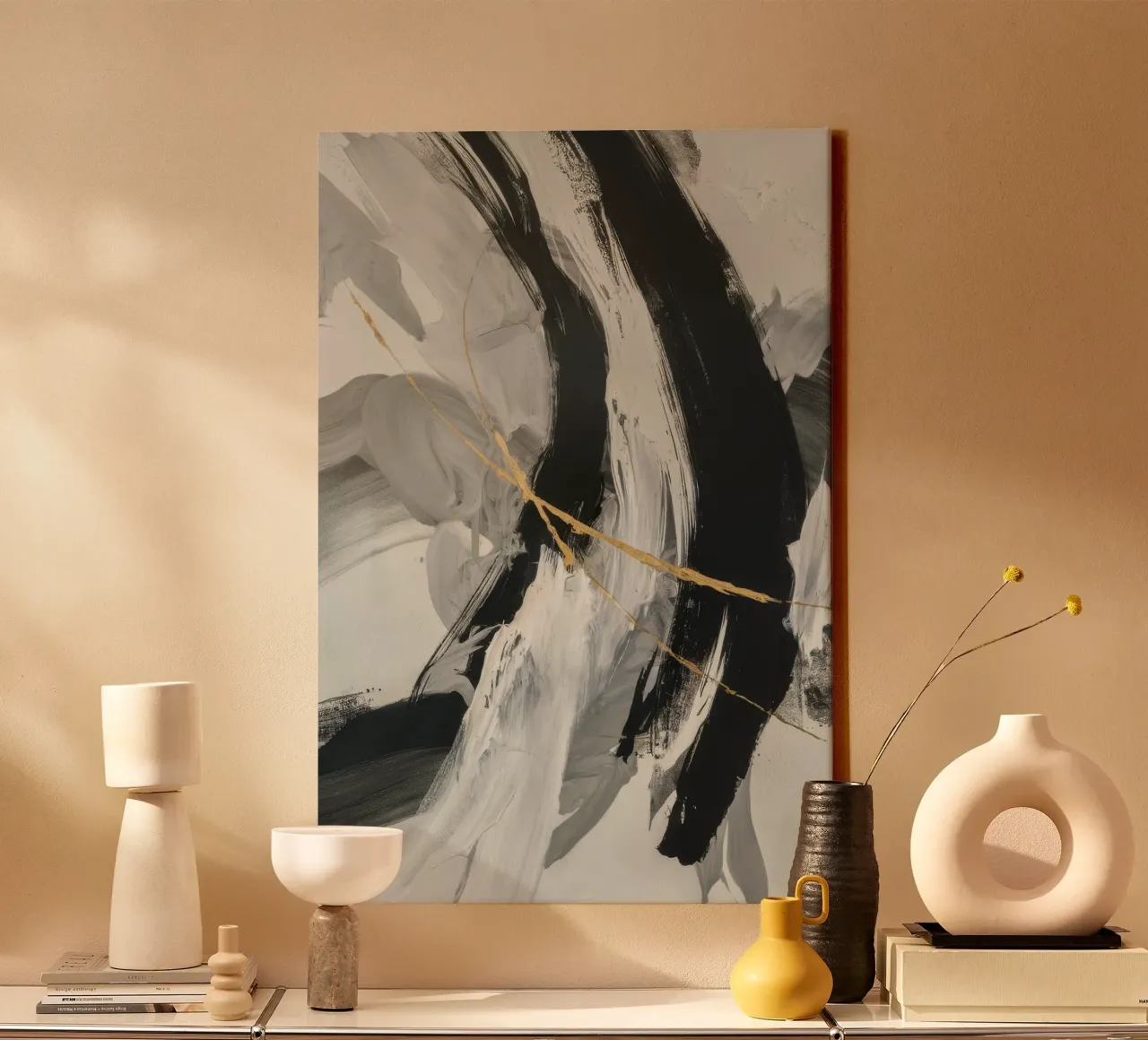 Void Echo Crescendo canvas by Monarch Arc