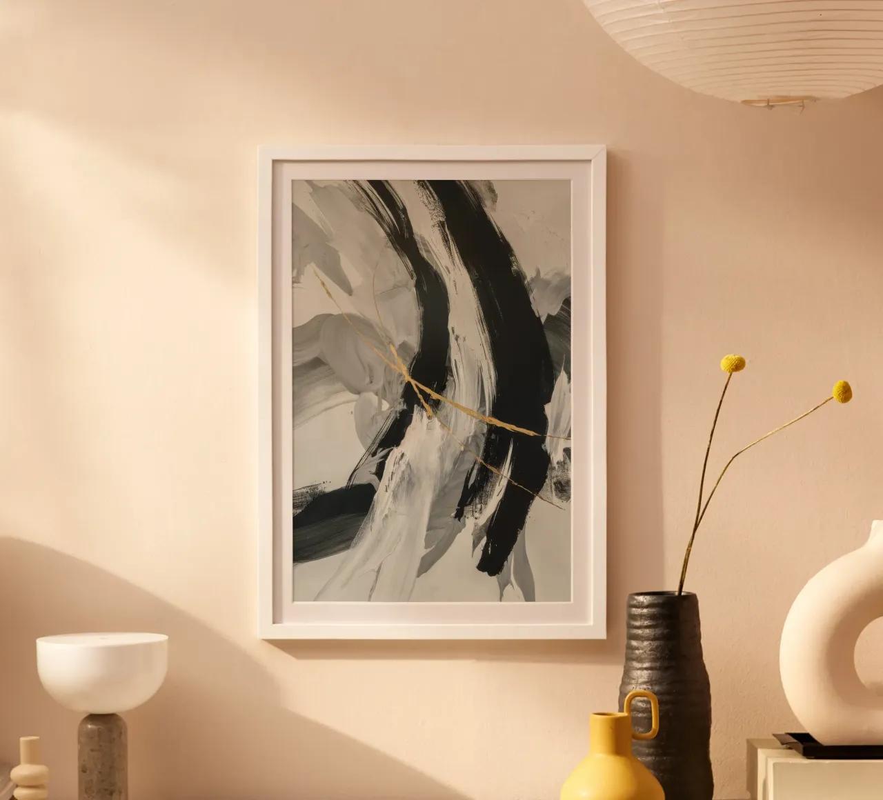 Void Echo Crescendo poster con telaio in legno da Monarch Arc