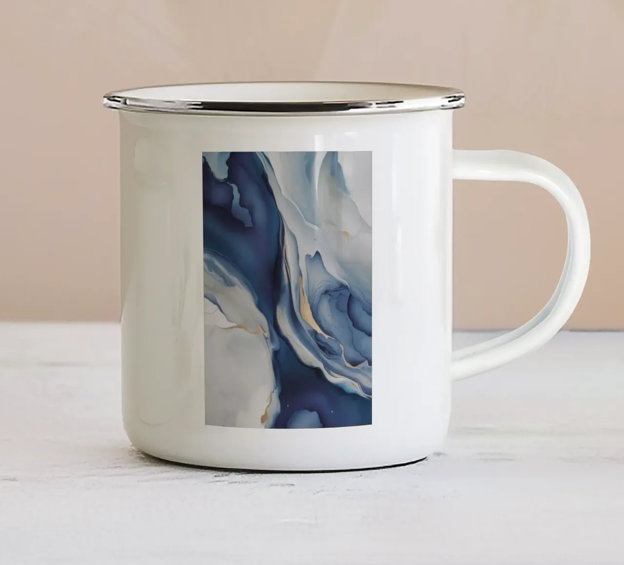 Fiore di marmo crepuscolare tazza in smalto da Monarch Arc