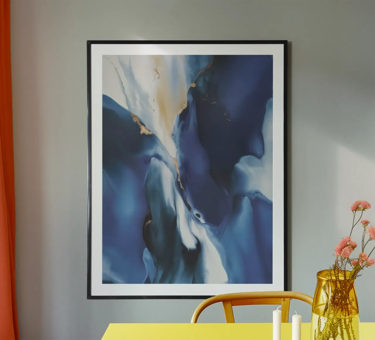 Blue Velvet Chaos hahnemühle by Monarch Arc