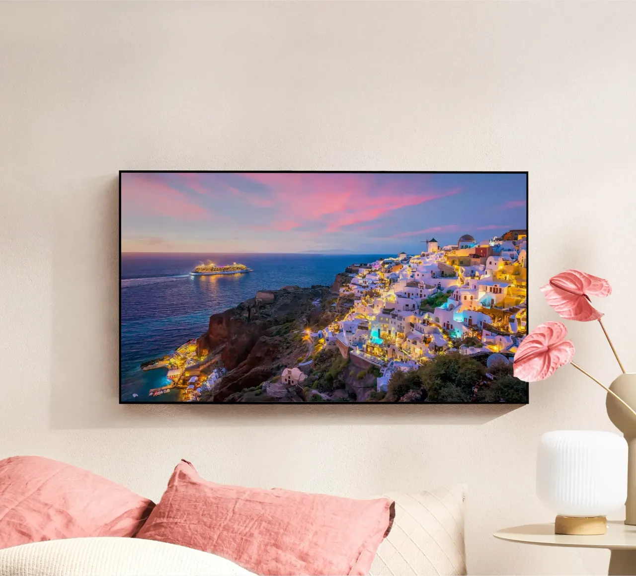 Santorini Glow plexiglass da PhotoVibe Decor
