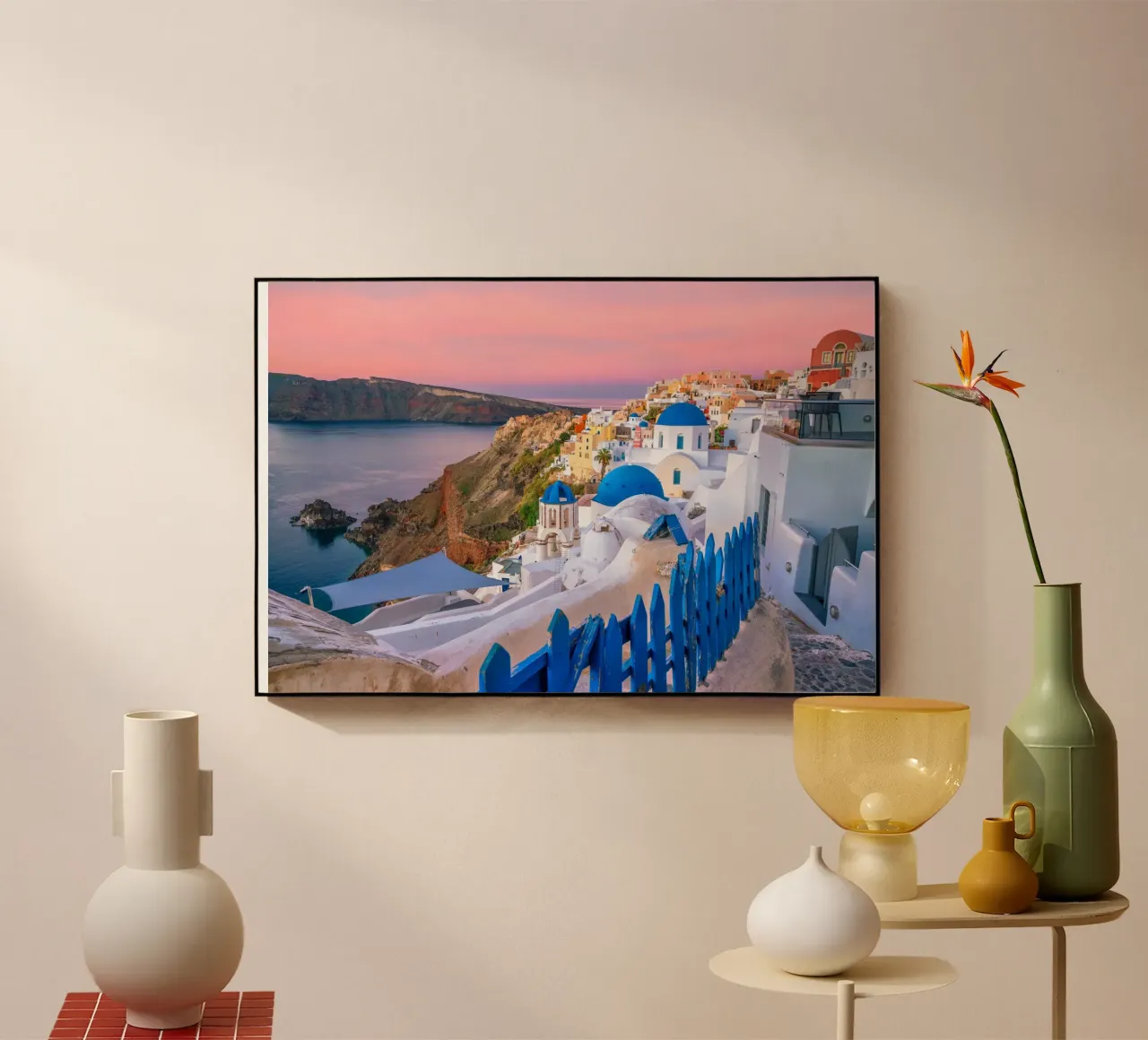 Santorini Glow plexiglass da PhotoVibe Decor