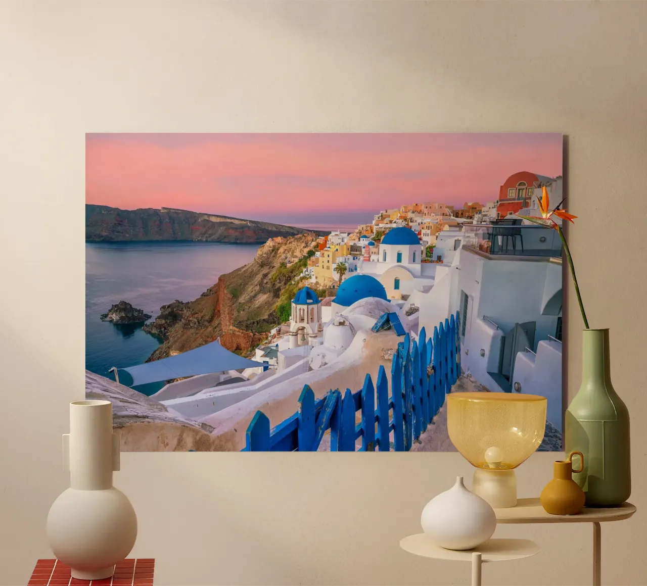 Santorini Glow alluminio dibond da PhotoVibe Decor