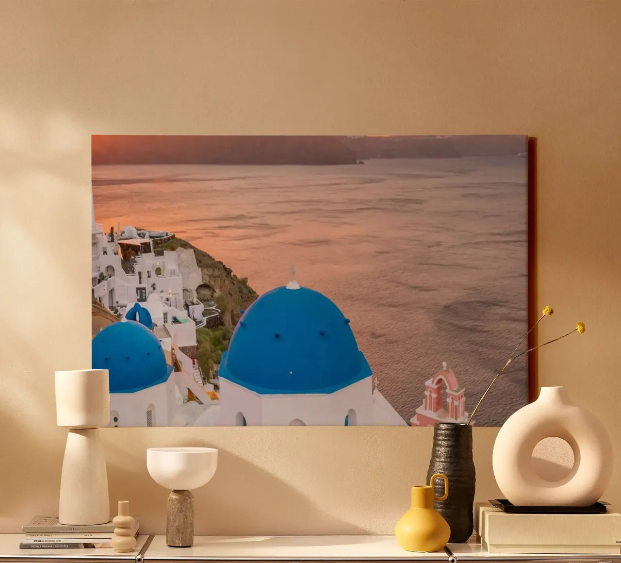 Santorini Glow tela da PhotoVibe Decor