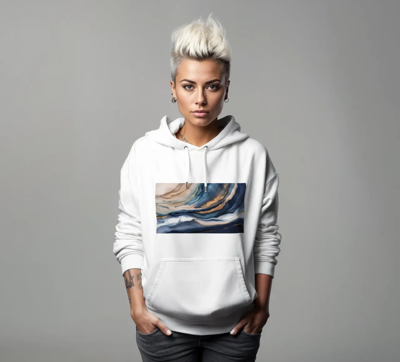 Sandswept Ocean Trace sudadera con capucha de Monarch Arc