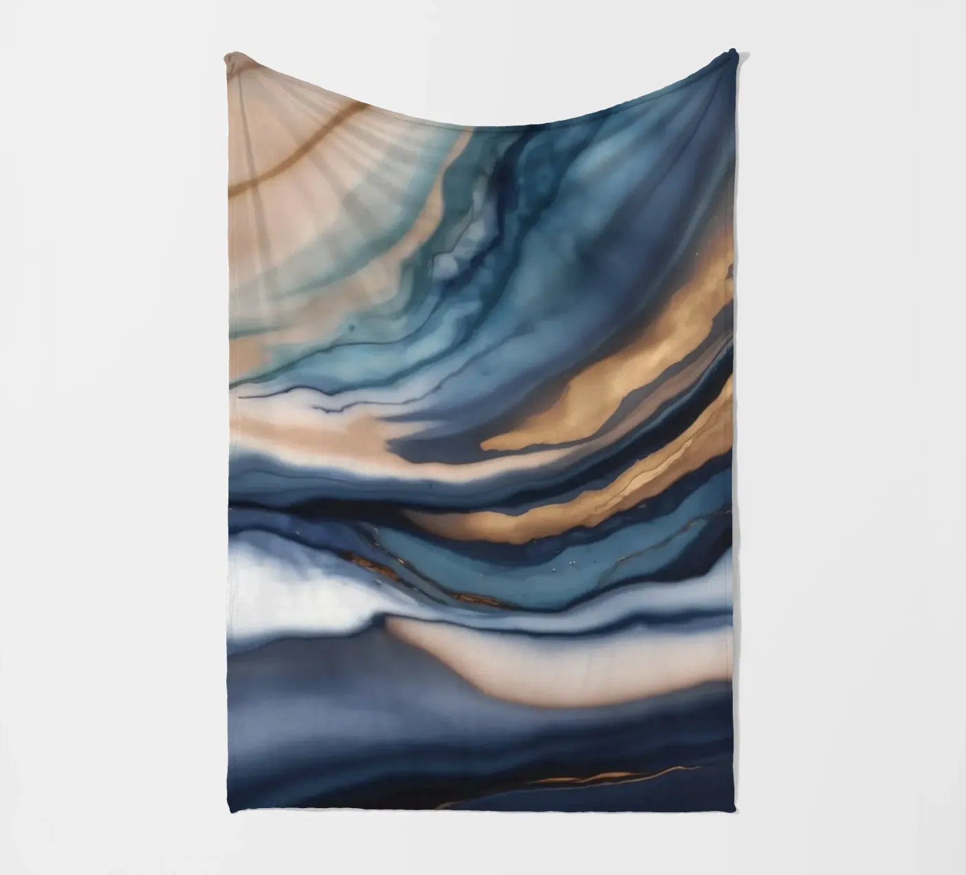 Sandswept Ocean Trace Fleecedecke von Monarch Arc