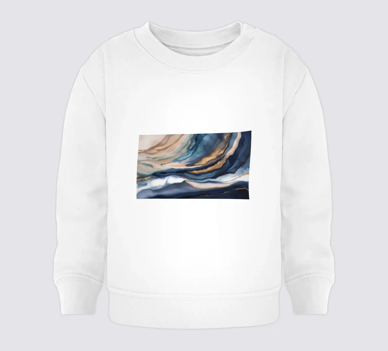 Sandswept Ocean Trace sudadera de bebé de Monarch Arc