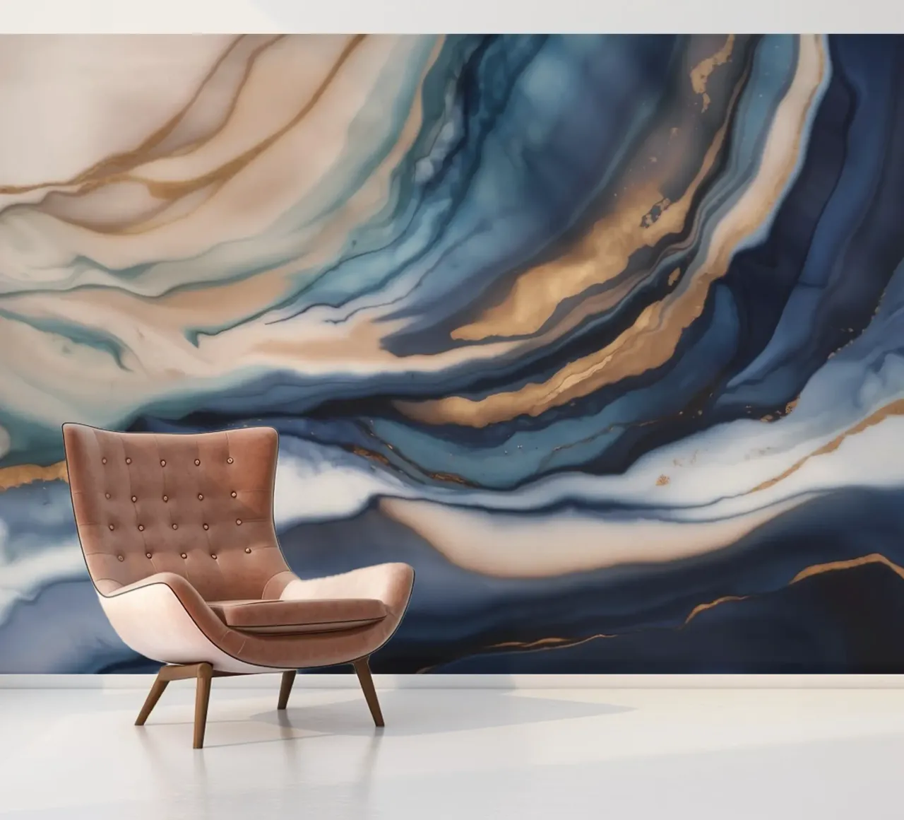 Zanderig oceaanspoor fotobehang van Monarch Arc