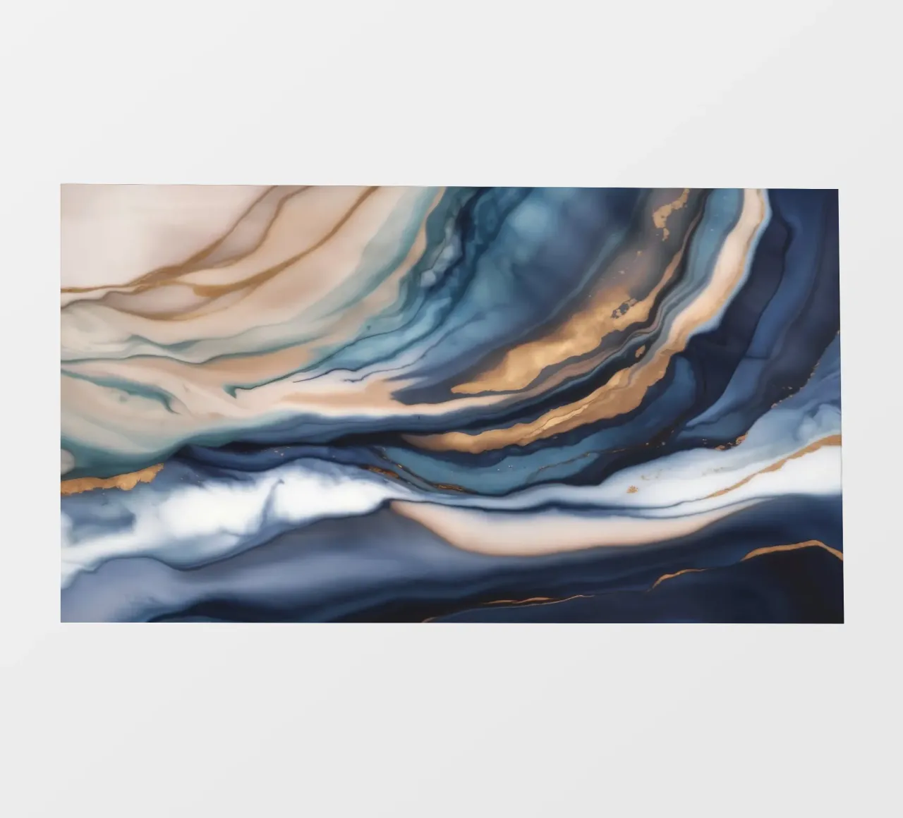 Zanderig oceaanspoor fotobehang van Monarch Arc