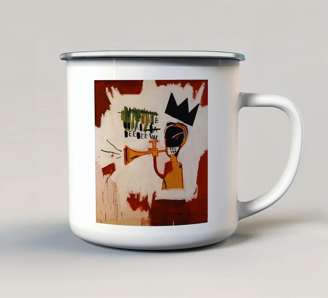 Tromba Michel tazza in smalto da PEVITA