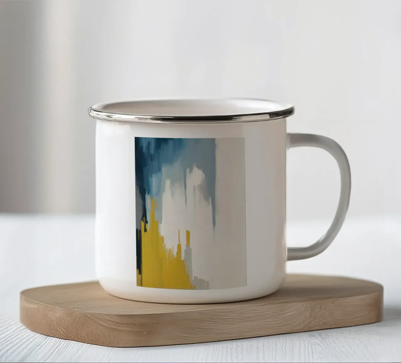 Discesa del frammento di sole tazza in smalto da Monarch Arc