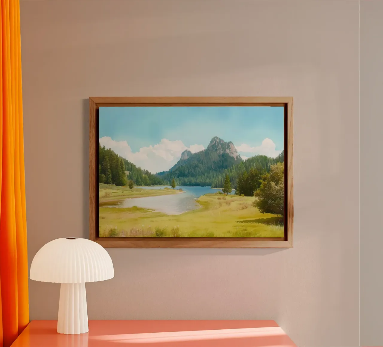 Serene Alpine Lake alu-dibond by FujiBrush