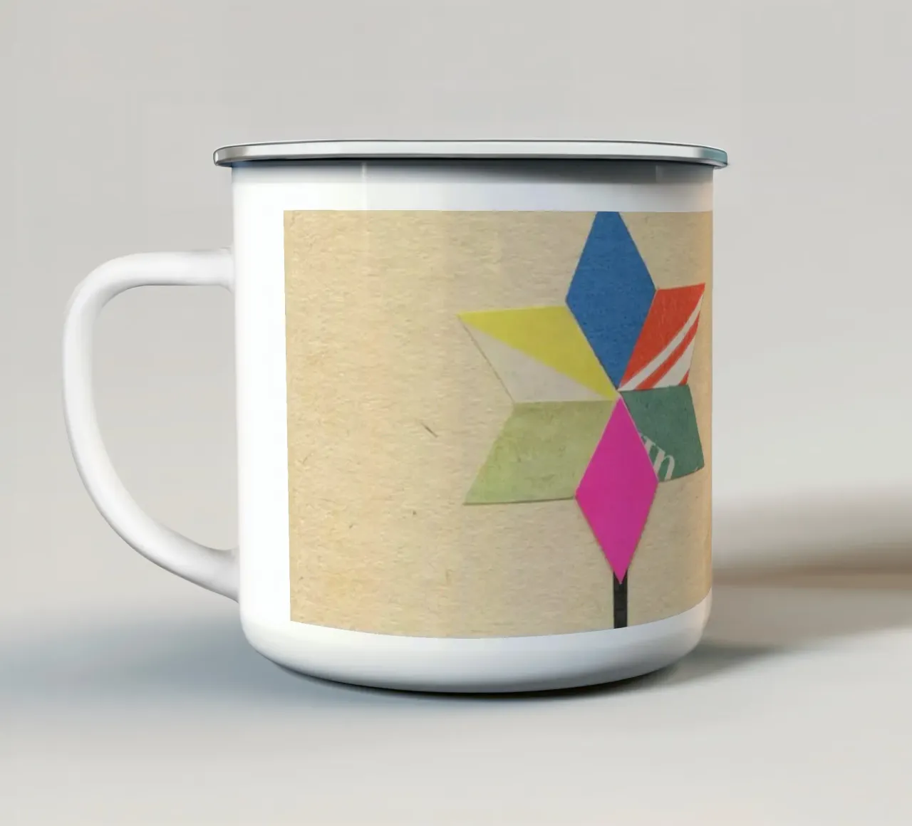 Ammirazione tazza in smalto da Cassia Beck Collage