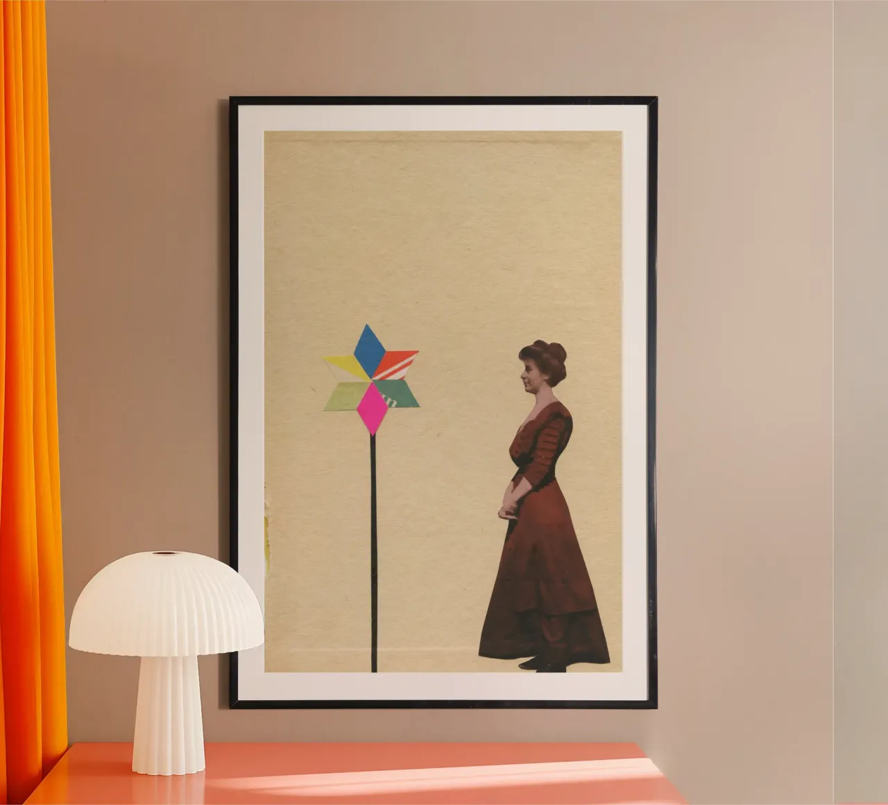 Ammirazione poster con telaio in plastica da Cassia Beck Collage