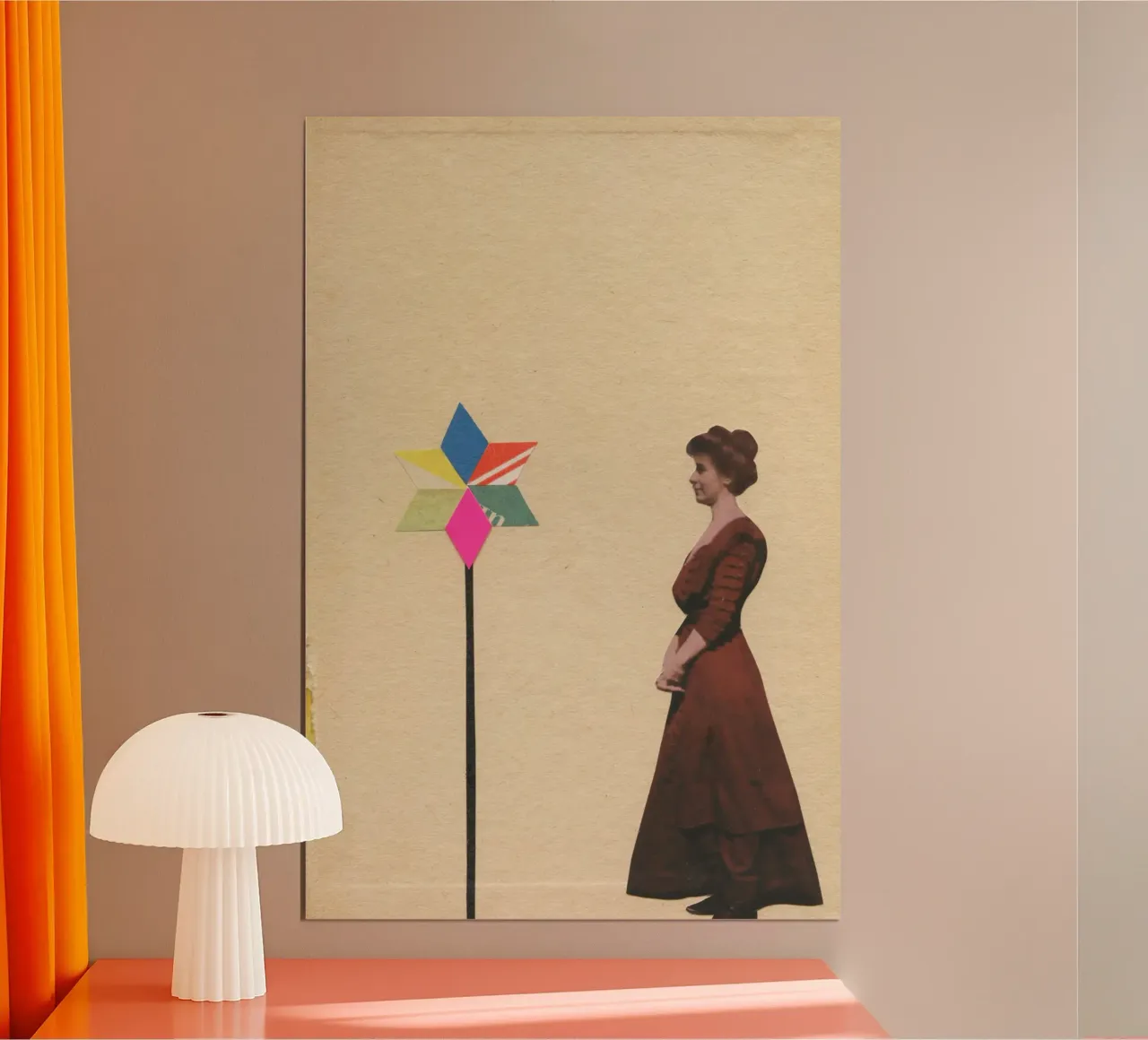 Ammirazione poster con telaio in plastica da Cassia Beck Collage