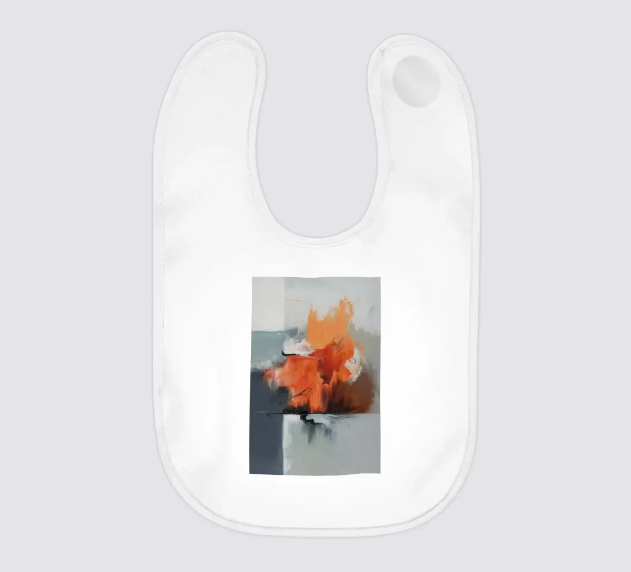 Ashen Flame Memory baby bib by Monarch Arc